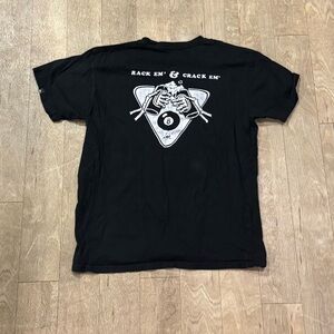 Imperial Motion Black Crew Neck T-Shirt "Rack'em & Crack'em" Size Large